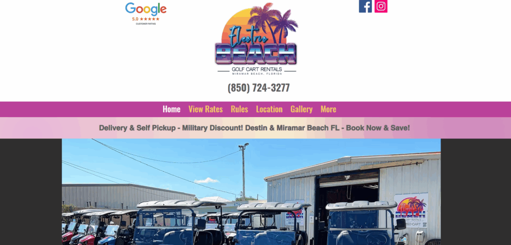 Electric Beach Cart Rentals